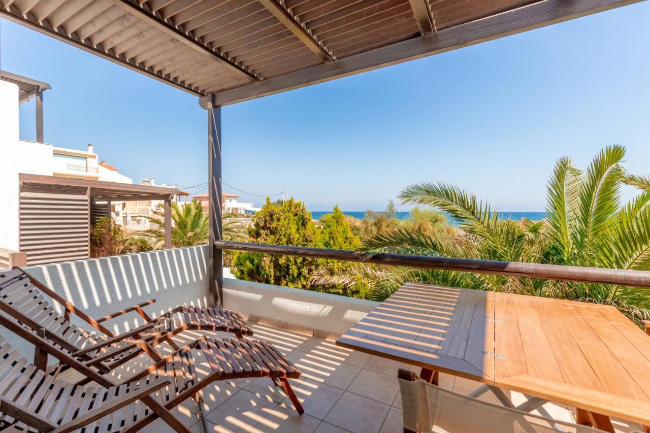 Windsurfing Seaside Apartment Artemida Extérieur photo